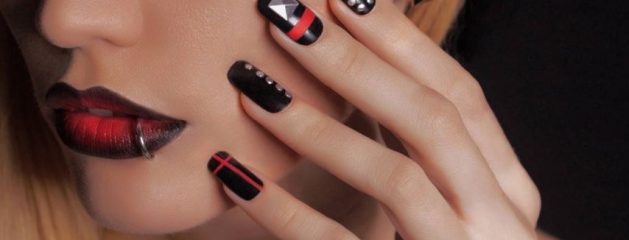 Dark and Elegant Nail Designs for Brides